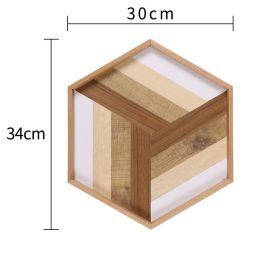 Deep Wooden Design Service Trays (Option: A)