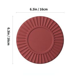 Eco Friendly Silicone Heat Insulation Pad & Table Mat (Color: Red)