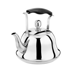 2L Whistling Tea Kettle Coffee Tea Pot for Boiling Water (Color: Light)