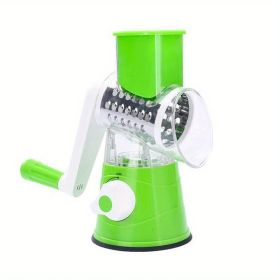 VeggieVortex 4-in-1 Rotary Grater & Slicer (Color: Green)