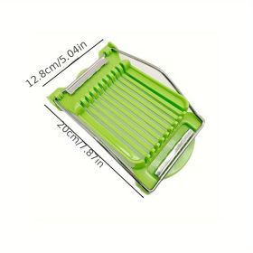 All-in-One Food Slicer – Perfect for Eggs, Luncheon Meat, Fruits & More (Color: Green Luncheon Meat Slicer)