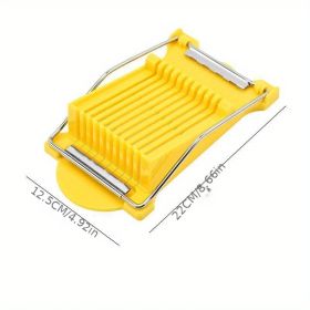 All-in-One Food Slicer – Perfect for Eggs, Luncheon Meat, Fruits & More (Color: Yellow Luncheon Meat Slicer)