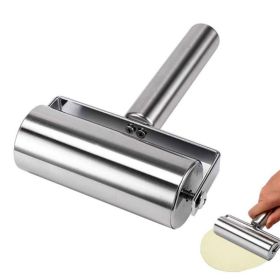 Innovative 360-Degree Rolling Baker Roller – Your Baking Essential (Color: Silver-L)