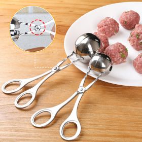 Stainless Steel Meatball Maker Clip Meat Ball Rice Ball Making Mold Form Tool Kitchen Accessories Gadgets Cuisine (size: L)