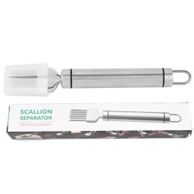 Stainless Steel Onion Cutter – Green Onion & Veggie Chopper, Multifunctional (Color: Style 2)