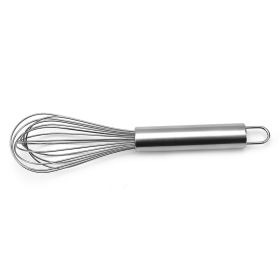 Stainless Steel Whisk; Cooking Mixer; Whisk For Blending; Beating And Stirring; Enhanced Version Balloon Wire Whisk; Kitchen Gadget; 8in/10in/12in (size: 8in Stainless Steel Egg Beater)