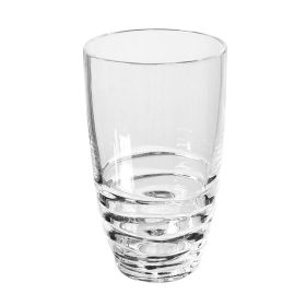 Chic Swirl 20oz Acrylic Glass Set – Set of 4 BPA-Free Hi-Ball Drinking Tumblers (Color: as Pic)