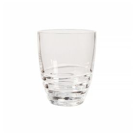 Stylish Swirl 15oz Acrylic Glass Set – 4 DOF Plastic Drinking Glasses (Color: as Pic)