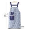 Cute Rabbit Ears Apron: Adjustable Polyester Cotton Chef Apron with Large Pockets