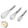 Stainless Steel Whisk; Cooking Mixer; Whisk For Blending; Beating And Stirring; Enhanced Version Balloon Wire Whisk; Kitchen Gadget; 8in/10in/12in